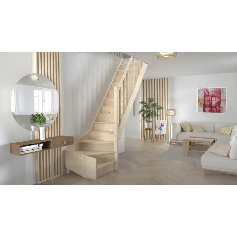 Lofttrappa Byggera Tradi Eco L-form