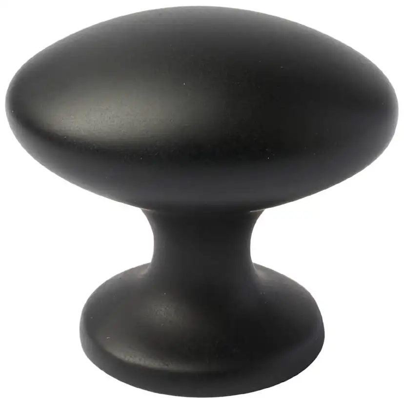 KNOPP BAARD SV 40X30MM Mattsvart