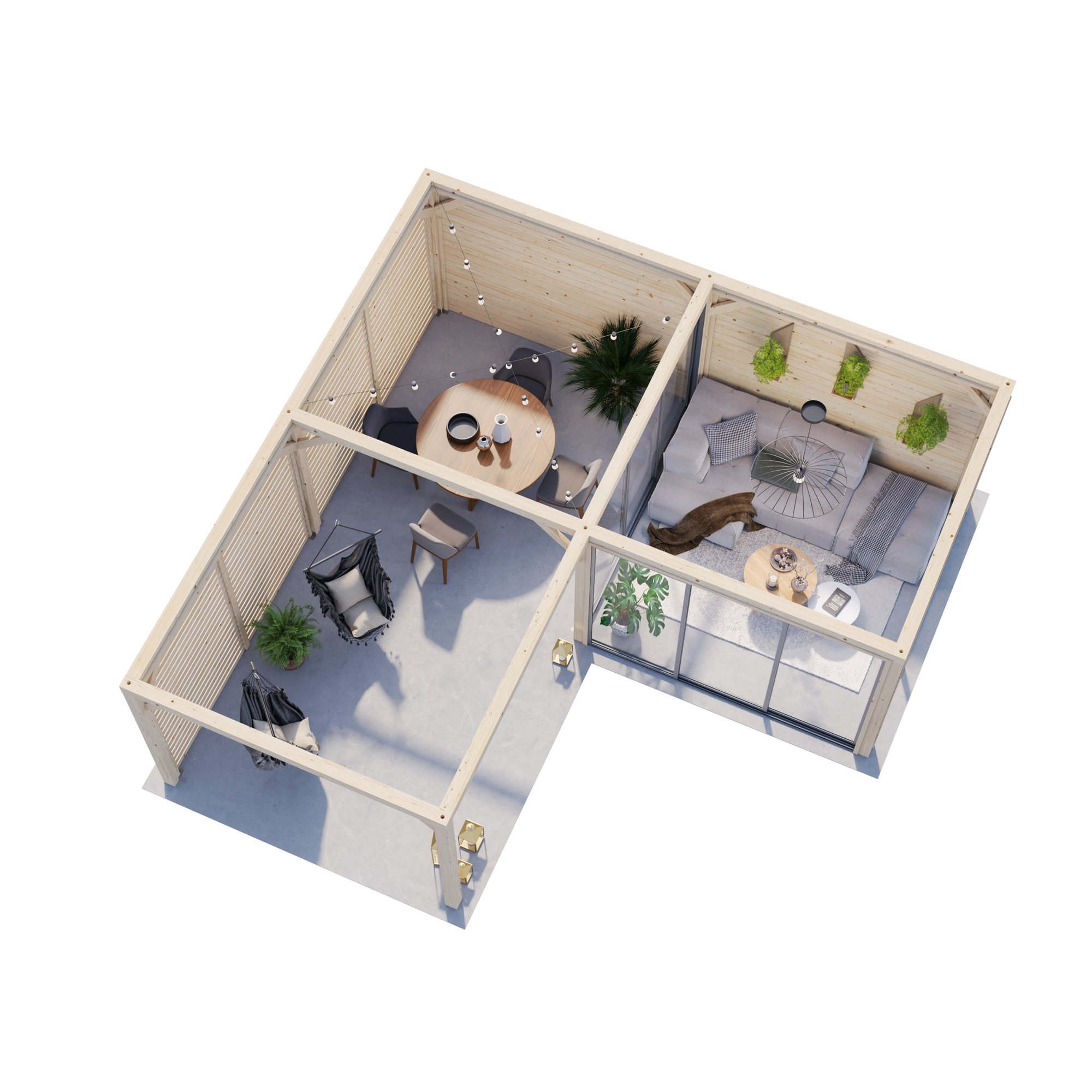 Uterum Palmako Lenna 24,9 m2 Set 411 Slide