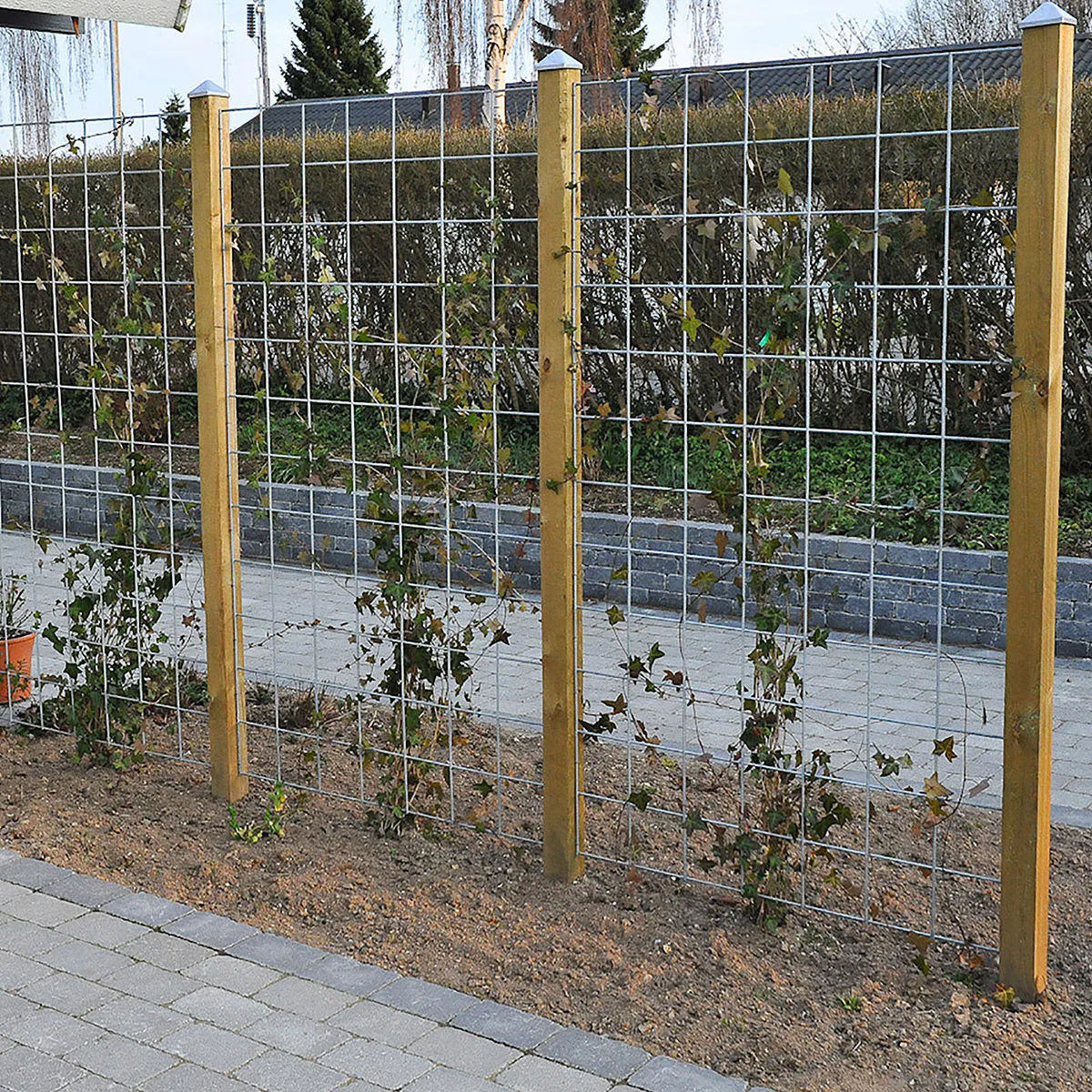Spalje Hortus 900x1500 mm Galvaniserad 3 paneler