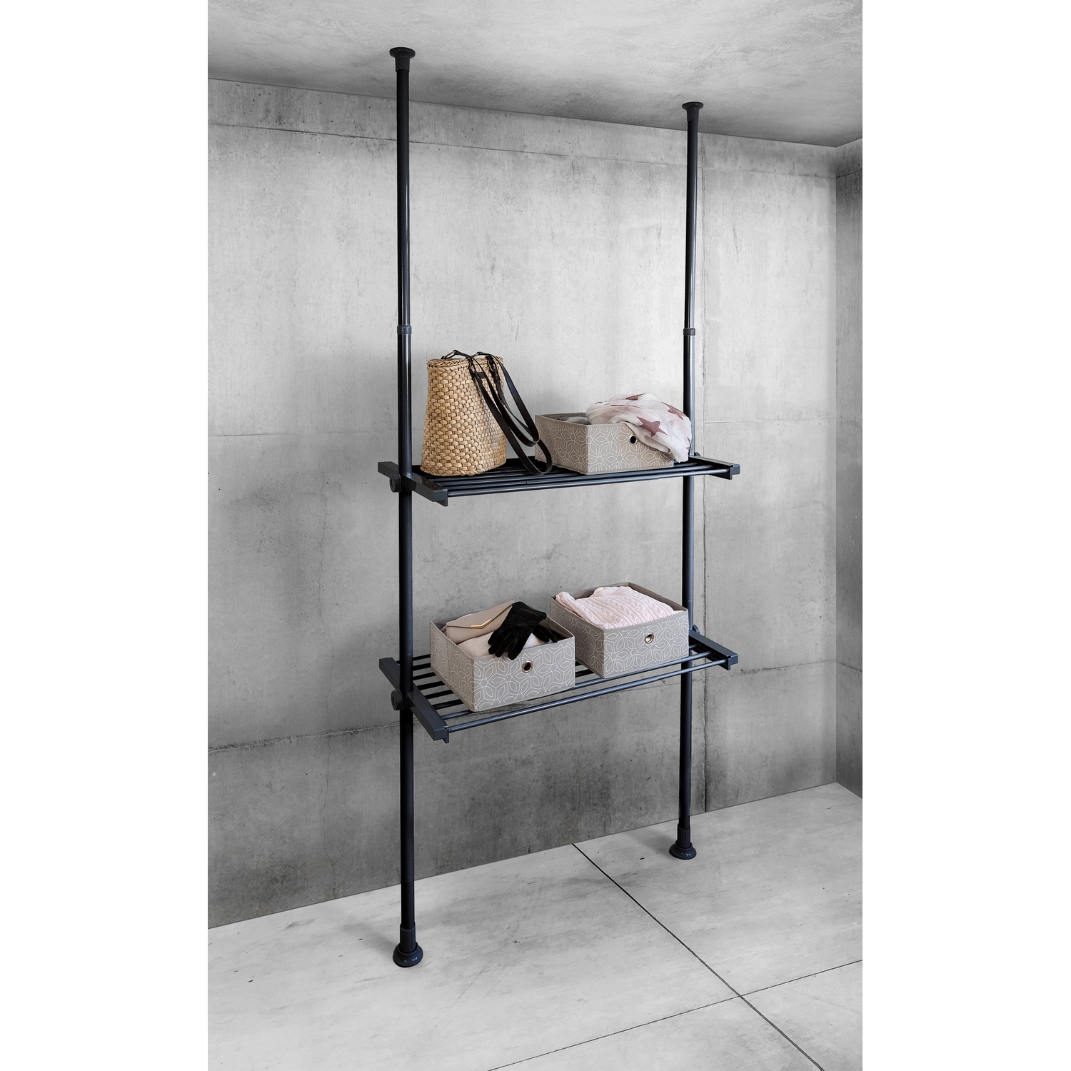 Hylla WENKO Hercules Teleskop Justerbar Hylla 73-120 cm