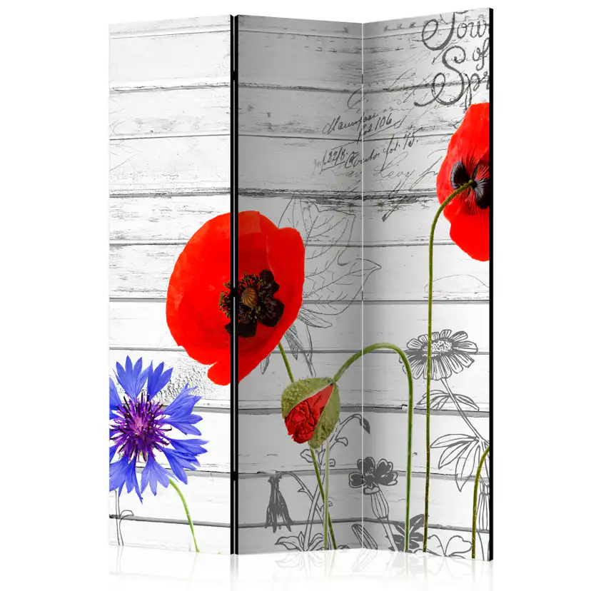 Rumsavdelare Skärmvägg Arkiio Wildflowers 135x172 cm