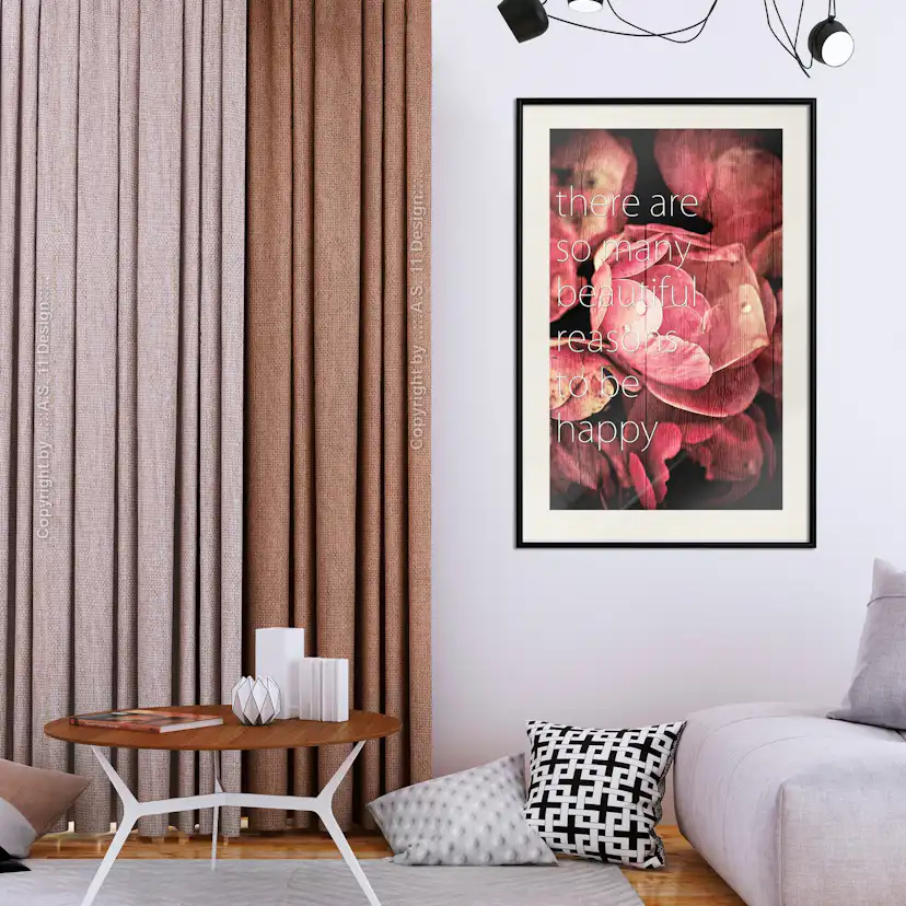 Poster Artgeist Affisch There Are so Many Beautiful Reasons to Be Happy