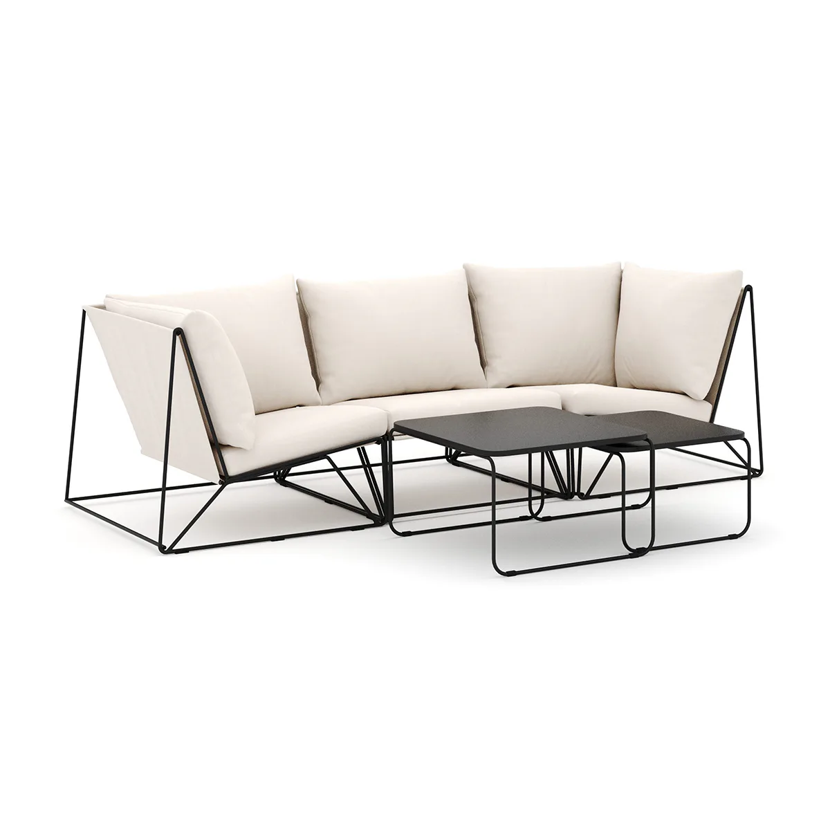 Svart/Beige