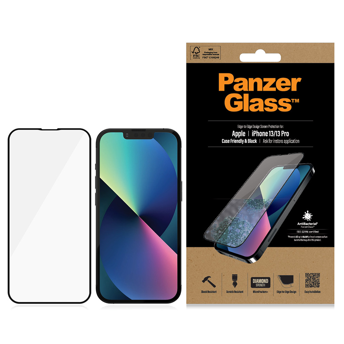 Skärmskydd PanzerGlass Apple iPhone 13/13 Pro Case Friendly AB