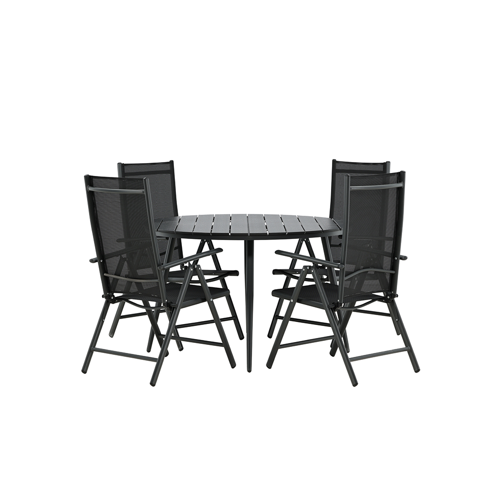 Matgrupp Venture Home Break Ø120 cm med 4 Break Stolar