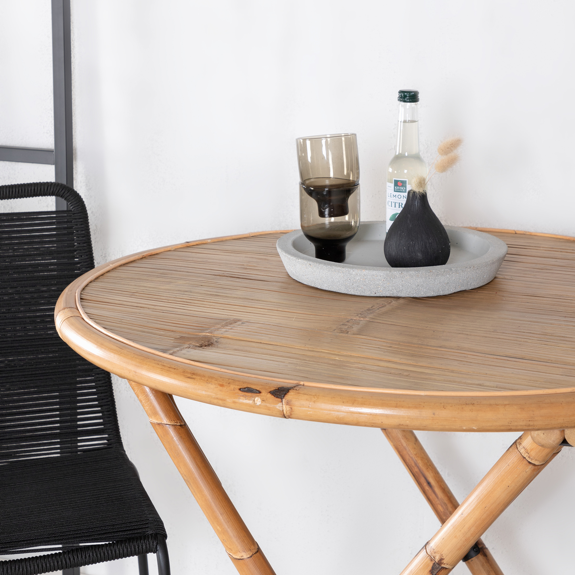 Cafégrupp Venture Home Cane med 2 Lindos Trädgårdsstolar Utomhus
