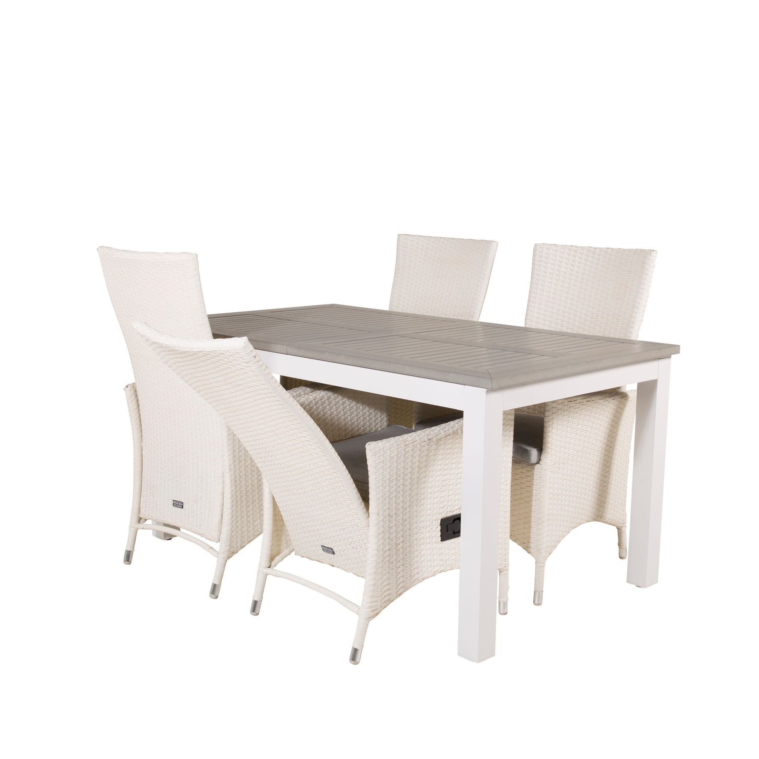 Matgrupp Venture Home Aleyna 152/210 med 4 Pishi Matstolar