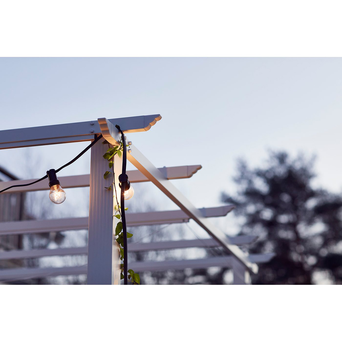 Pergola 3x3 m Vit Vit/Vit