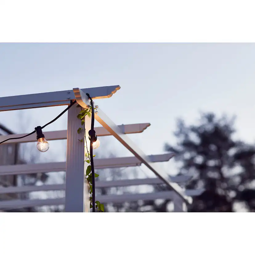 Pergola 3x3 m Vit Vit/Vit