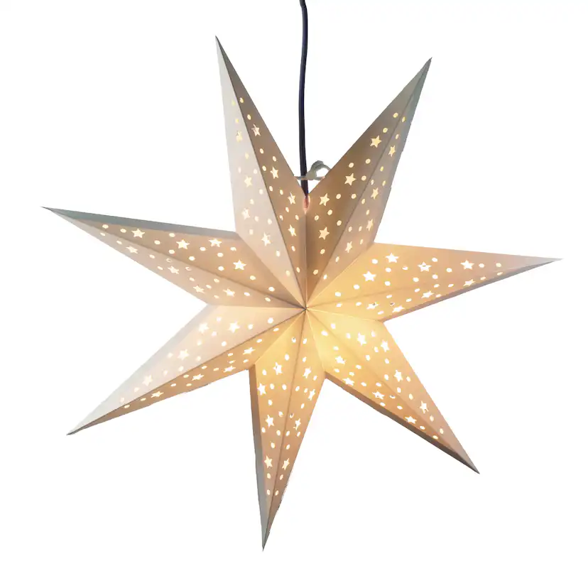 Adventsstjärna Gnojsö Konstsmide Basic Papperstjärna m. E14 Sladdställ