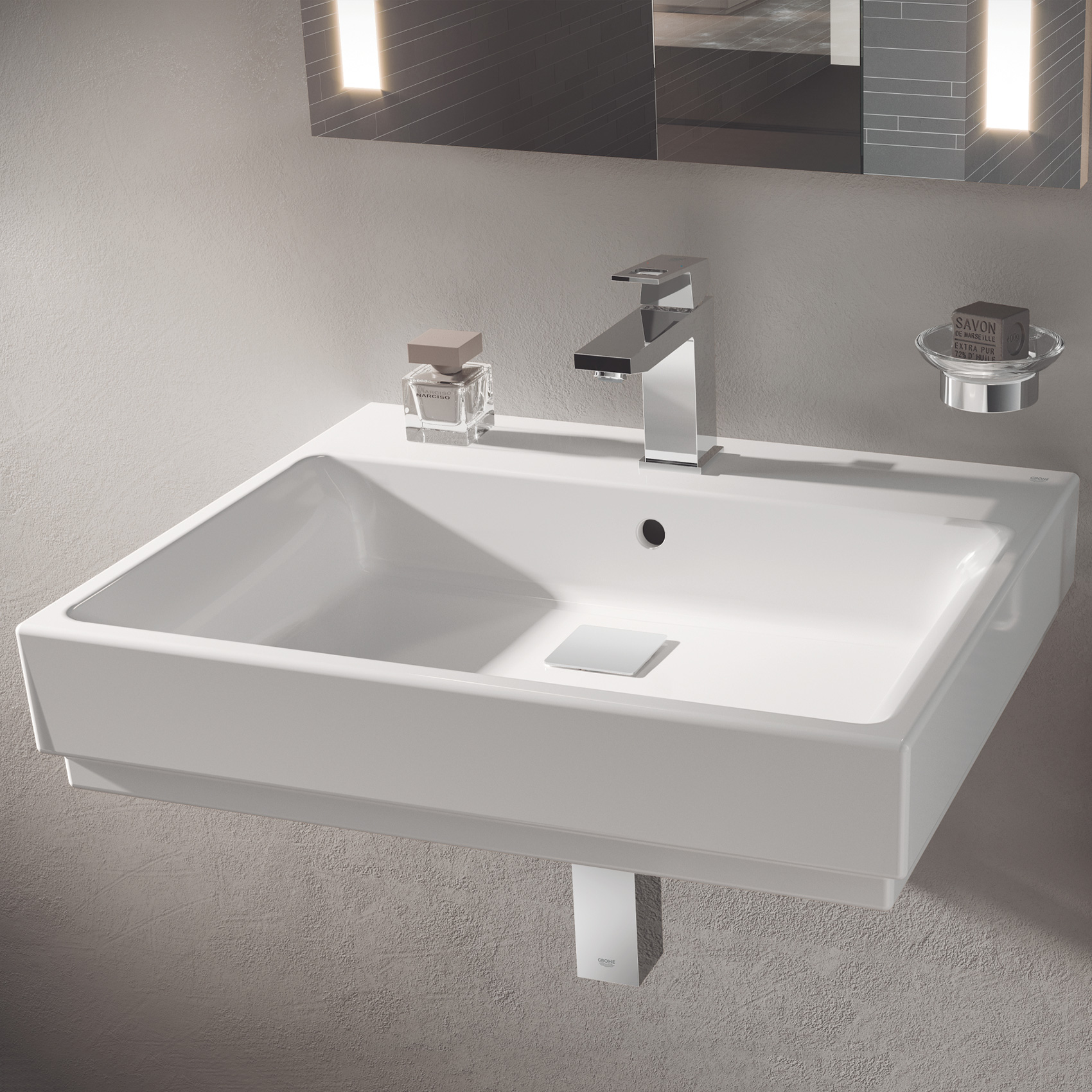 Tvättställ Grohe Cube Ceramic 39473 60 cm