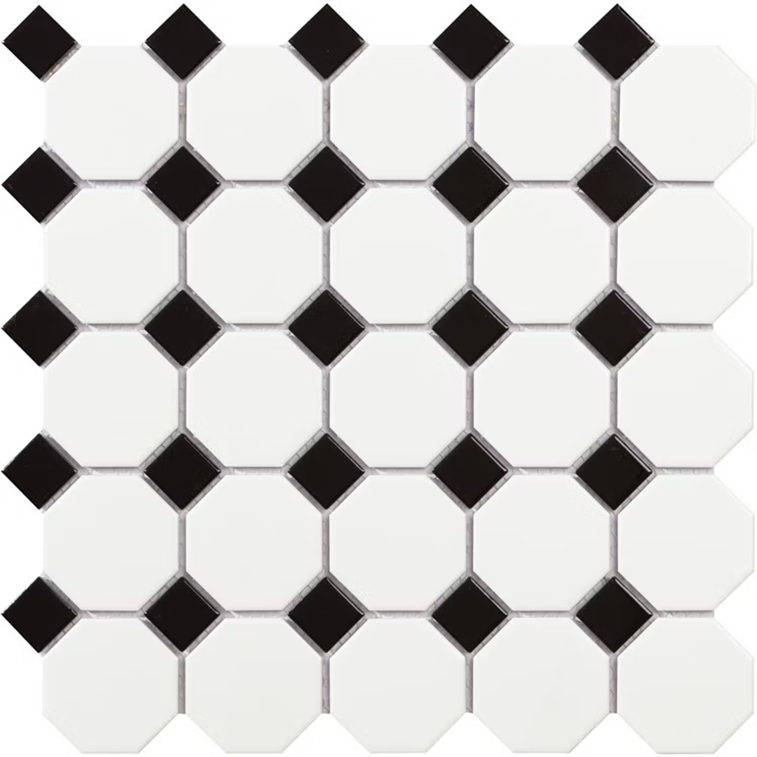 Mosaik Konradssons Tech Octagon Vit Matt 30,5x30,5 cm