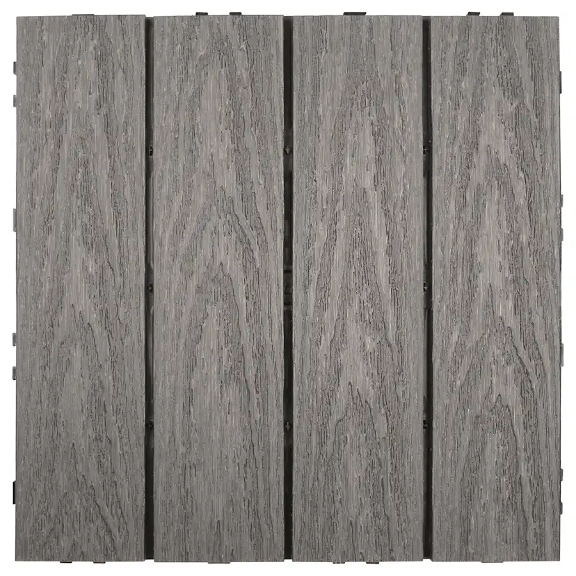 gop Woodlon golvplattor Light Grey L:300 B:300 H:22,2 mm Ljusgrå