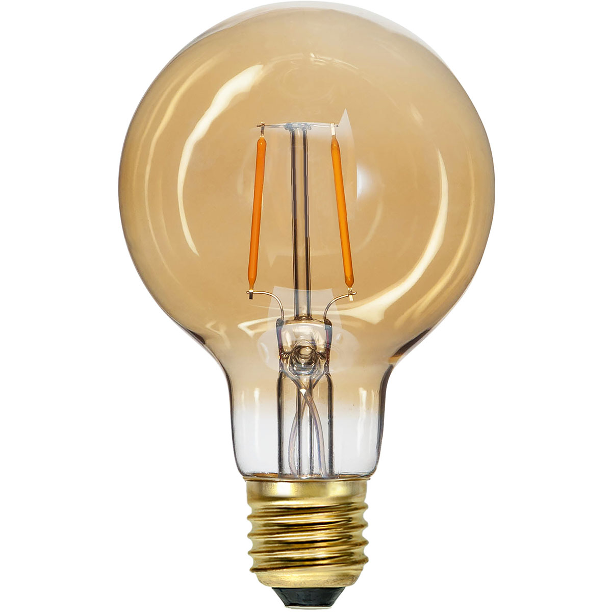 LED-Lampa Star Trading E27 G80 80lm Amber för Belysning