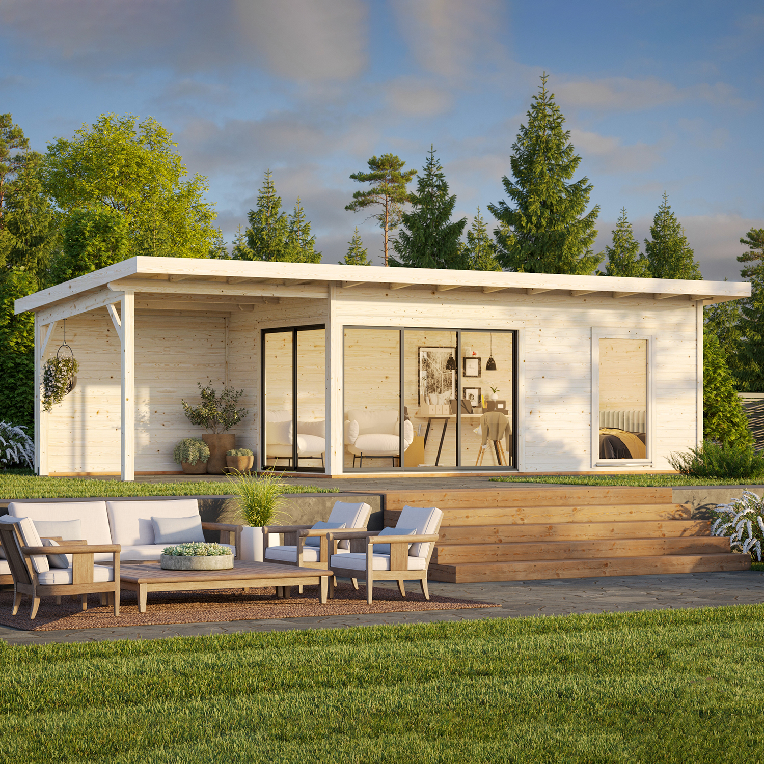 Stuga Palmako Andrea 26,2 m2 (inv. 17,1 m2)