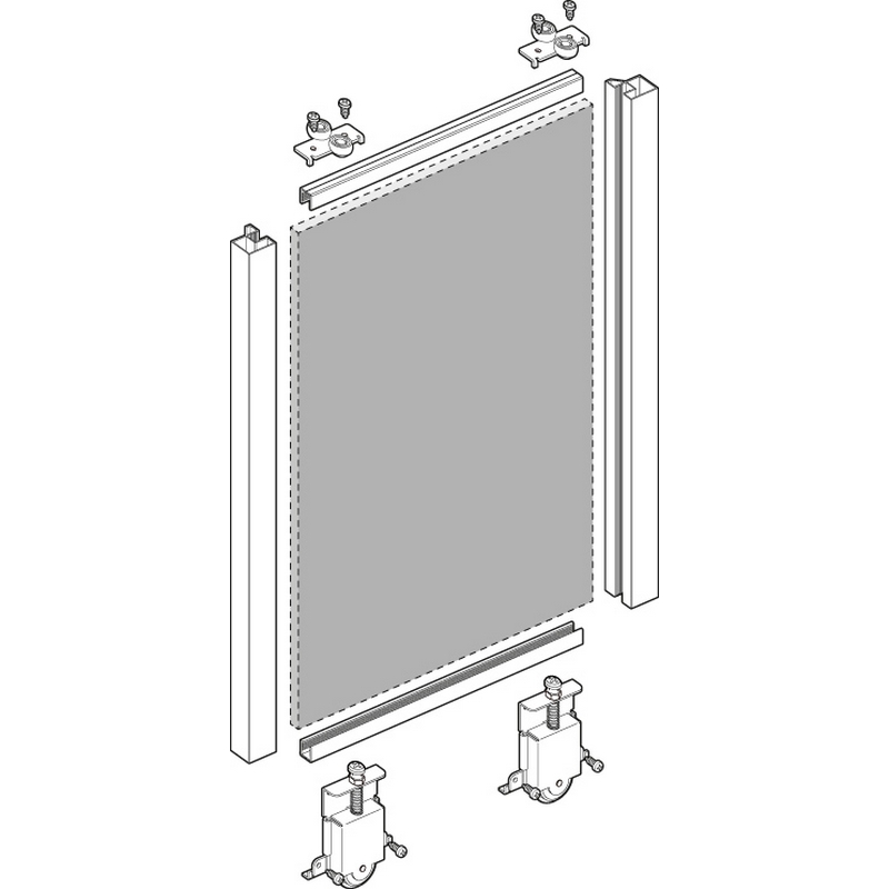 Skjutdörrsram Lundbergs Fantasi med hjul
