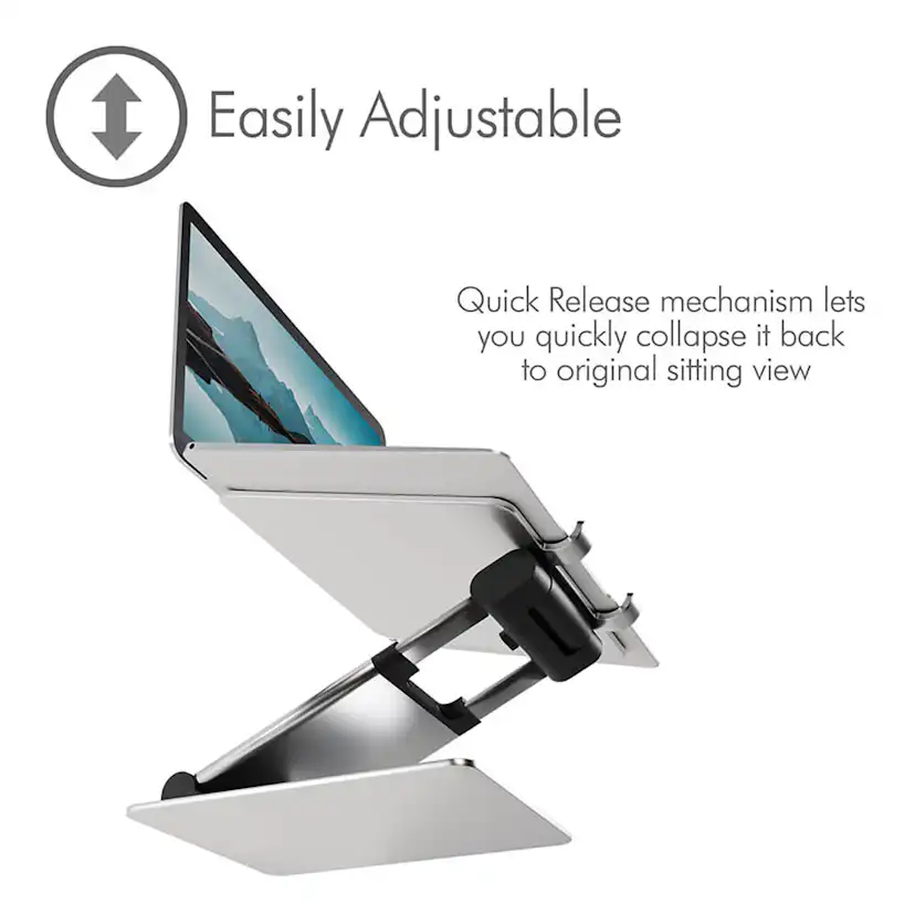 Laptopställ Desire2 Supreme Sit-Stand Aluminium