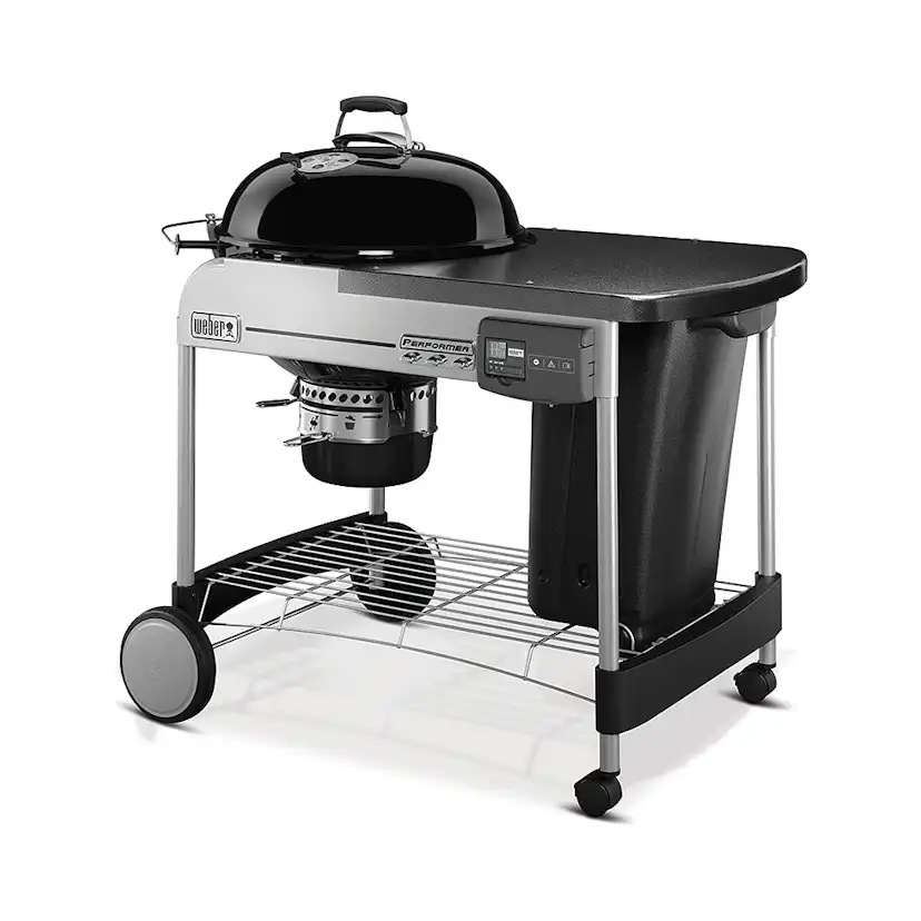 Kolgrill Weber Performer Deluxe GBS Svart Klotgrill med Gasoltändning & Gourmet BBQ System