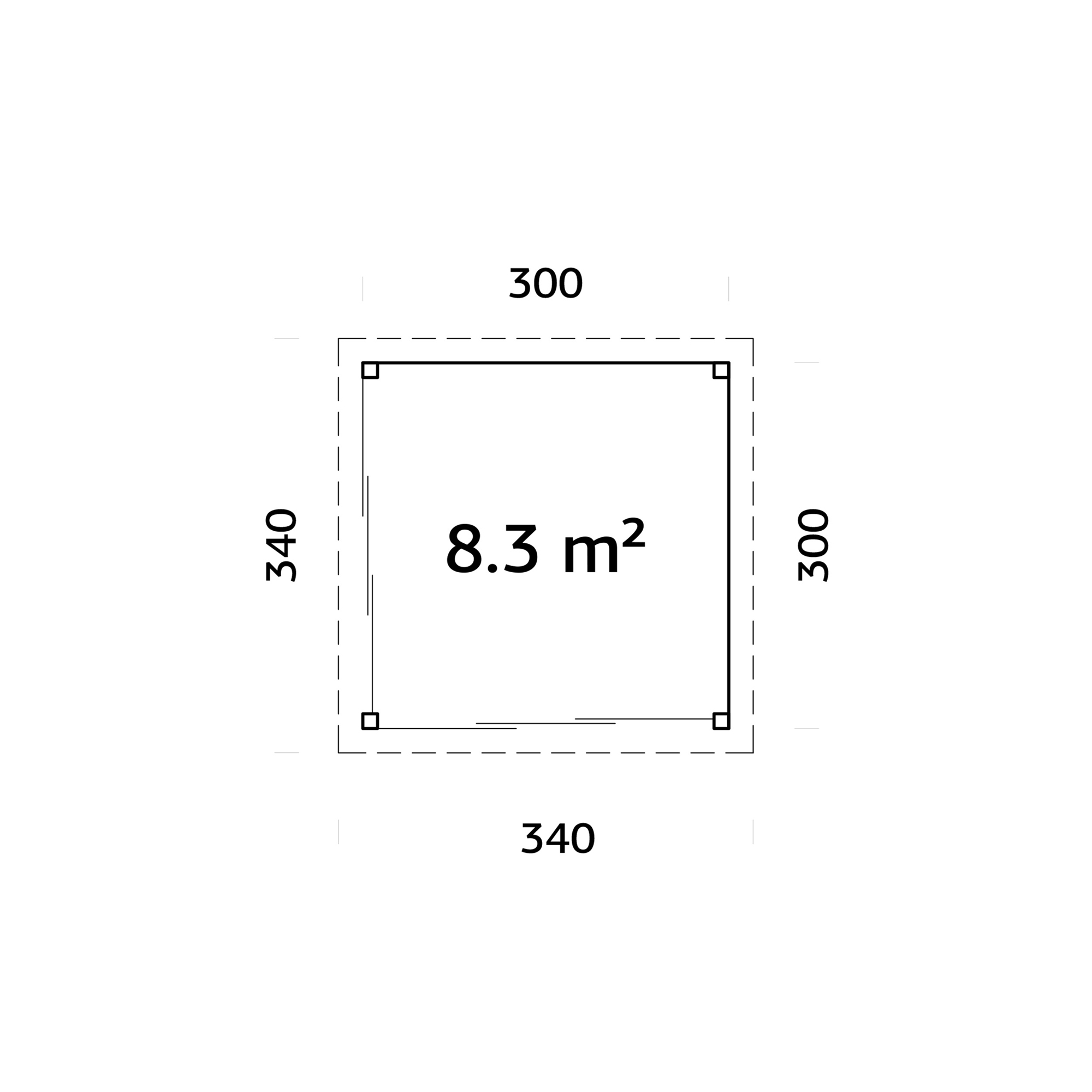 Uterum Palmako Lenna 8,3 m2 Set 701 Slide Plus