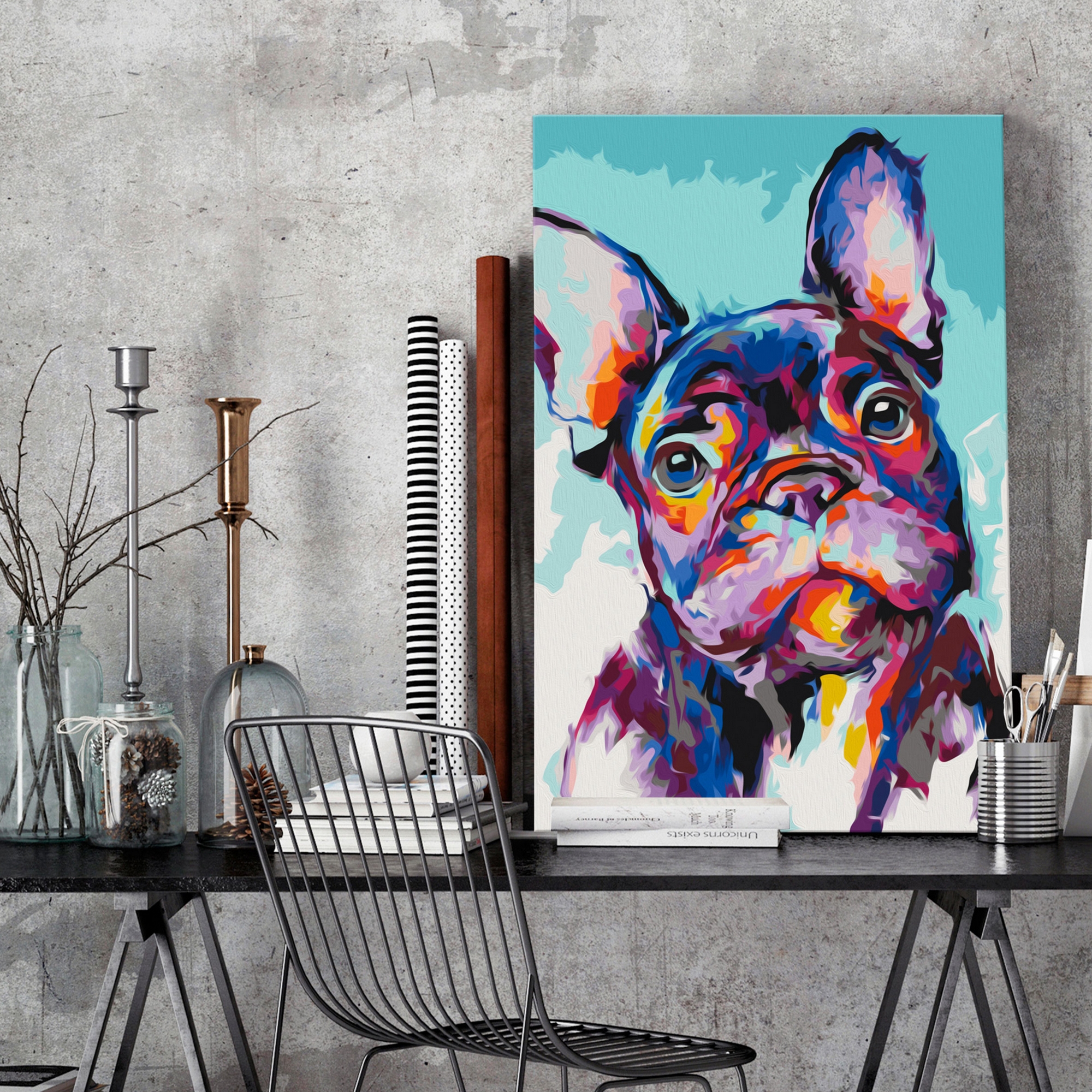 Gör-det-själv Målningar Arkiio Bulldog Portrait