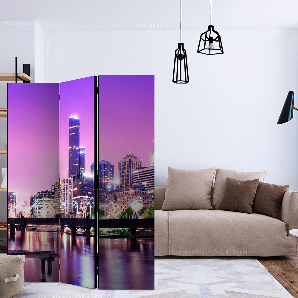 Rumsavdelare Skärmvägg Arkiio Purple Melbourne 135x172 cm