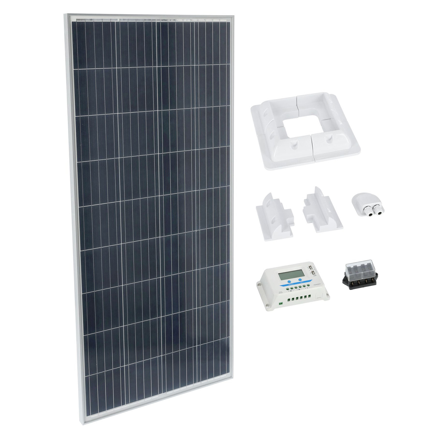 Solcellspanel BrightSolar 160W Paket för Husbil