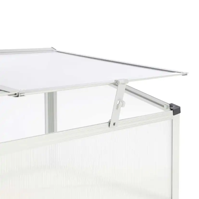 Växthus Metalcraft 0,6 kvm Silver Rektangulär