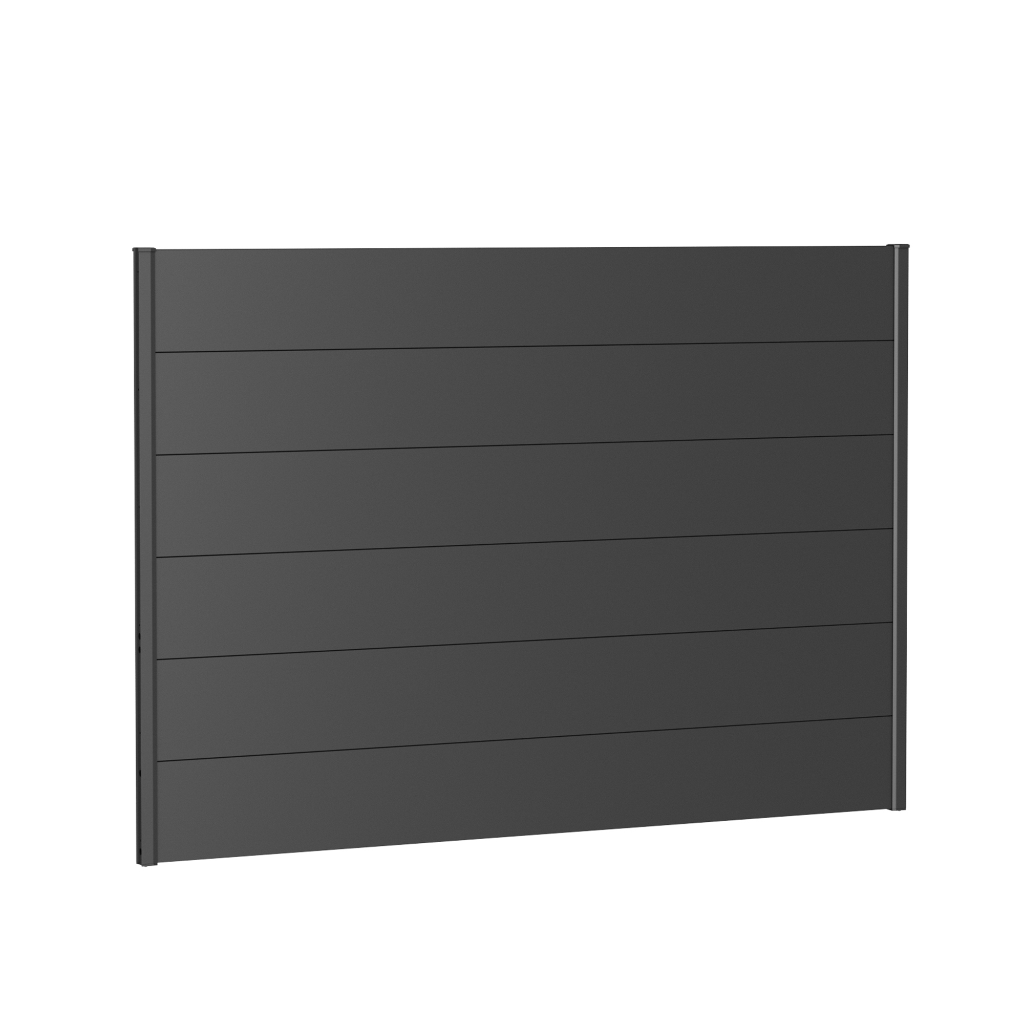 Väggpanel för Skärmvägg utan akrylglas 200x135 metallic mörk Mörkgrå
