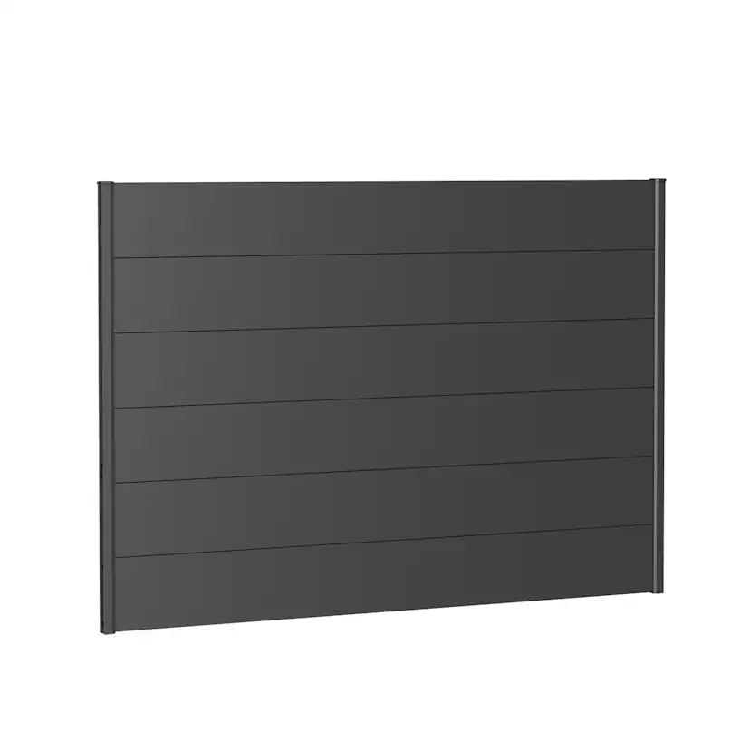 Väggpanel för Skärmvägg utan akrylglas 200x135 metallic mörk Mörkgrå