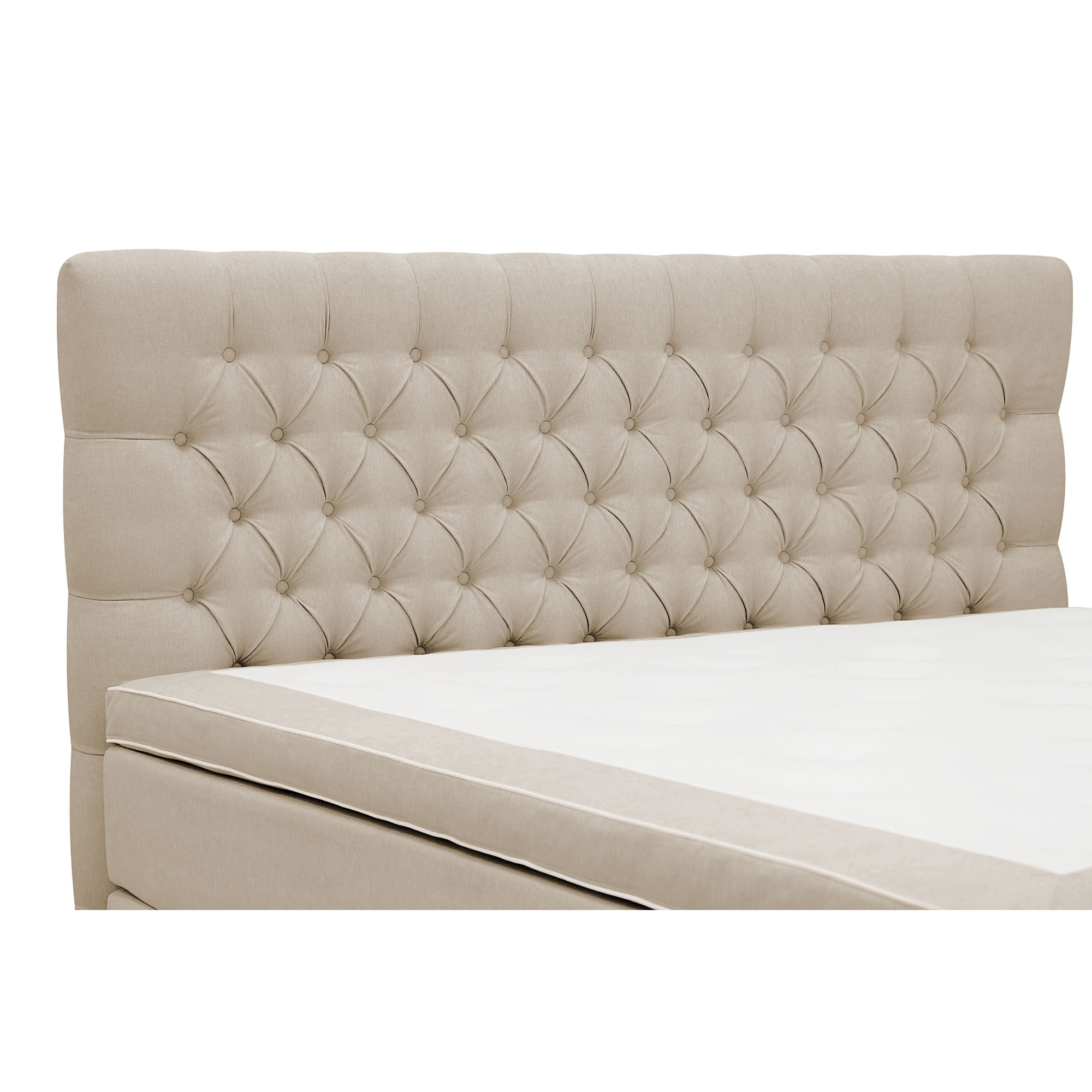 Kontinentalsäng Berg & Strand Hilton Lyx Komplett Sängpaket 160x200 cm med Knappad Sänggavel