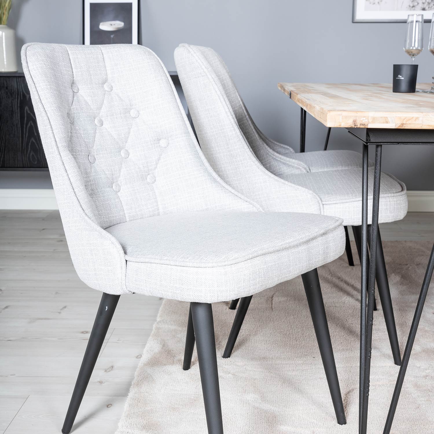 Matgrupp Venture Home Bim med 6 Vera Stolar