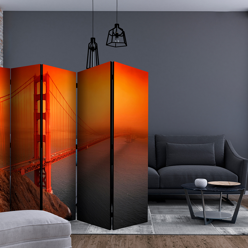 Rumsavdelare Skärmvägg Arkiio Golden Gate Bridge II 225x172 cm