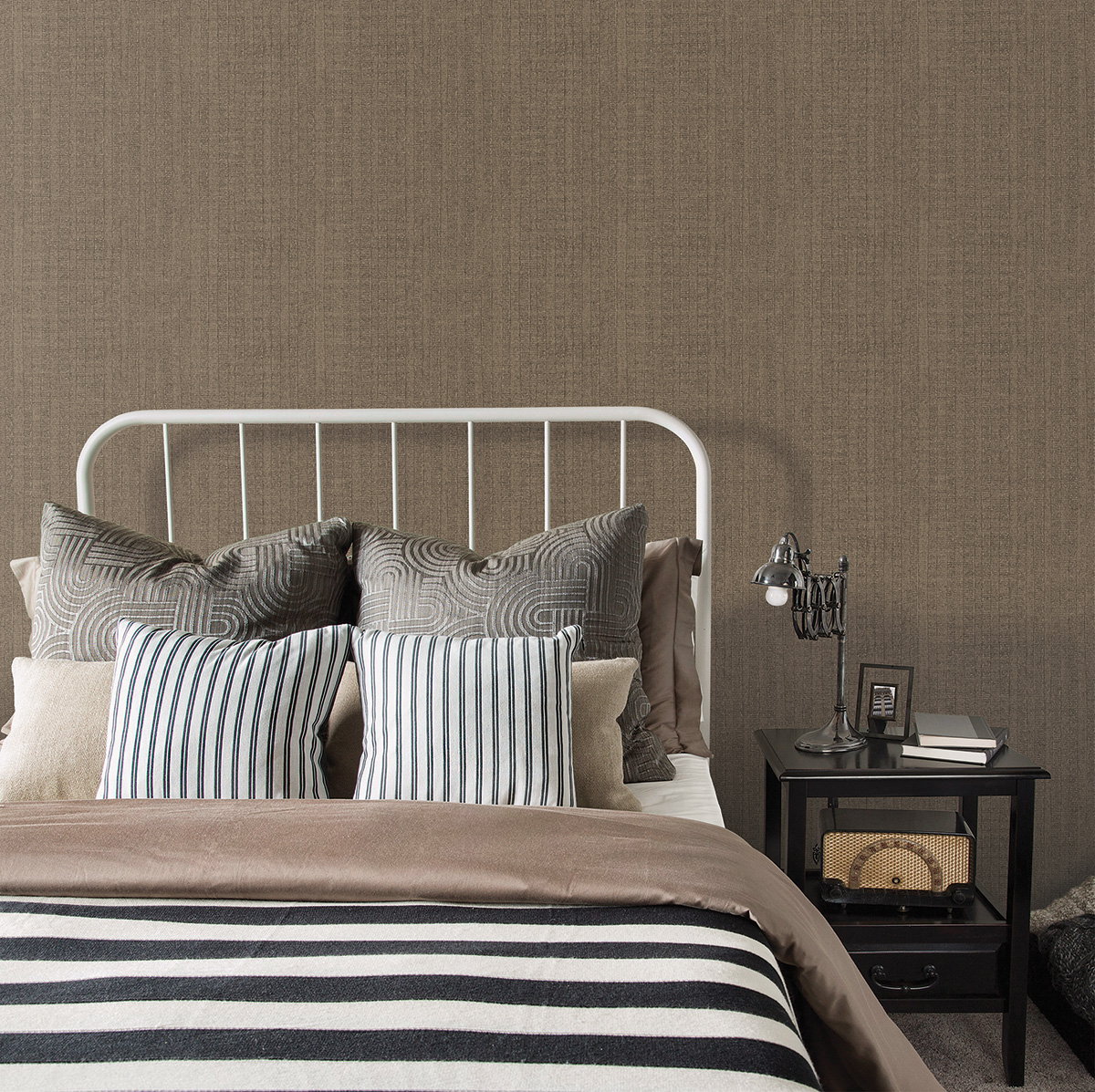 Tapet Galerie Wallcoverings Moss Stripe G78320