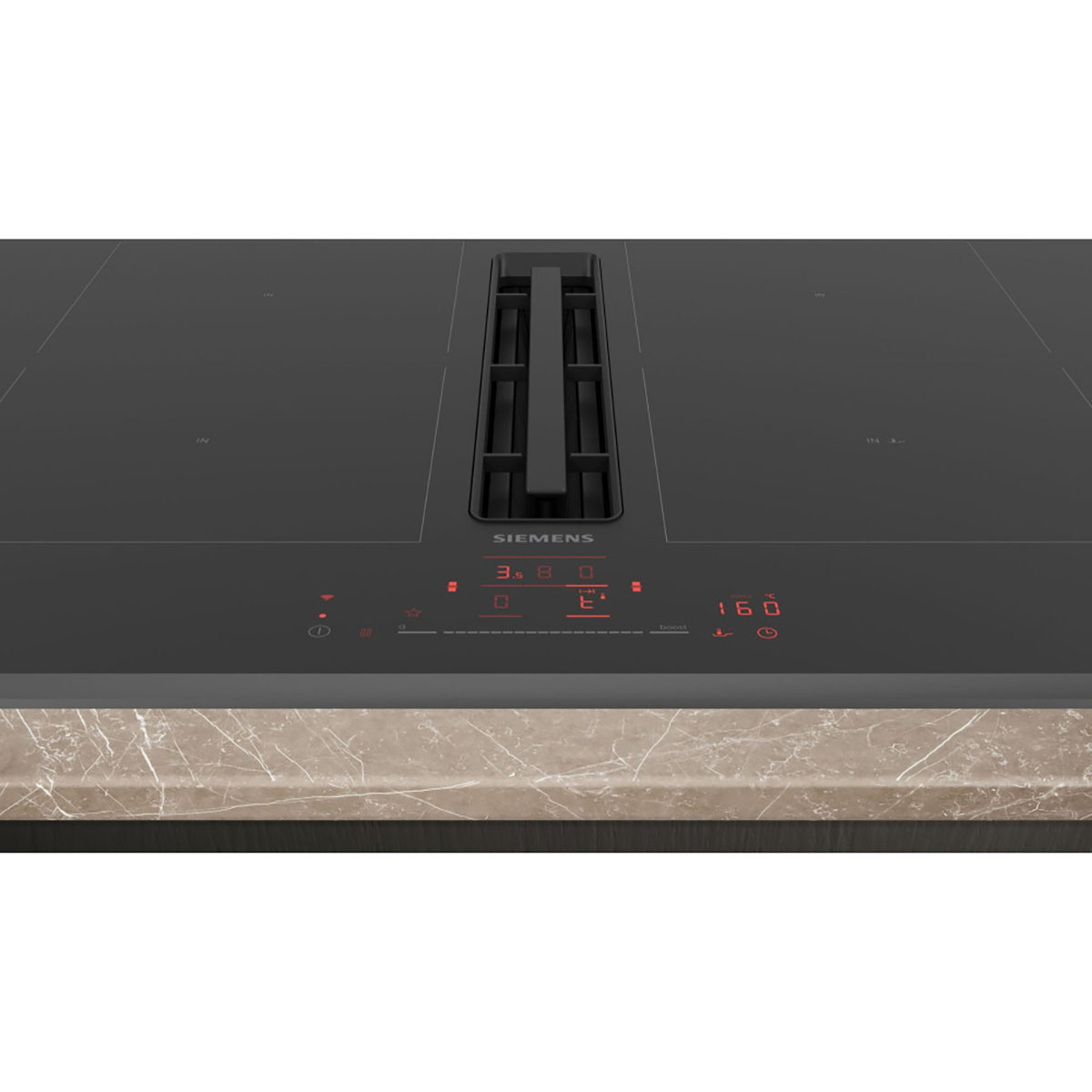 Induktionshäll Siemens ED751HQ26E Med Inbyggd Fläkt 70 cm Utan Ram