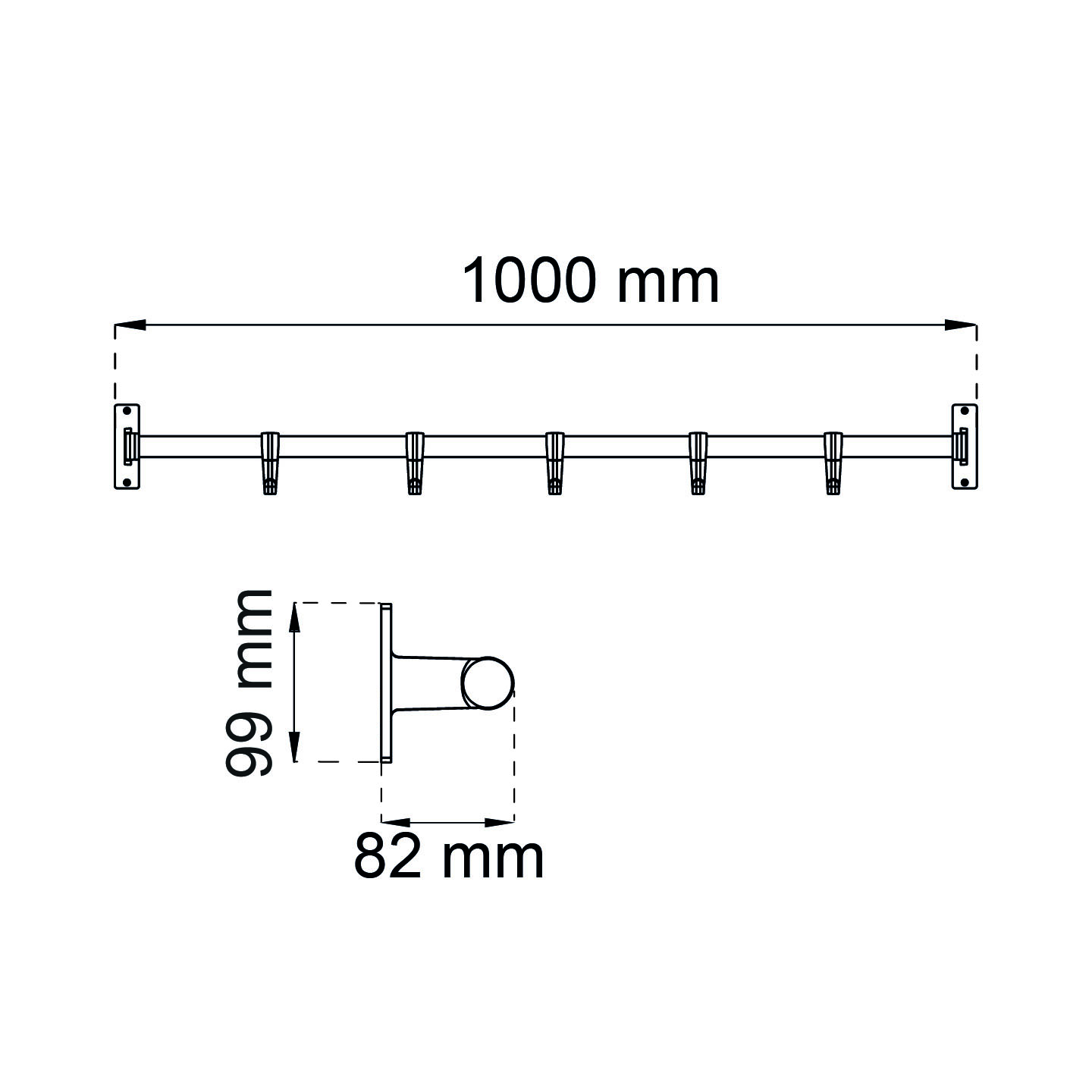 Kroklist Habo Elegant 100 cm