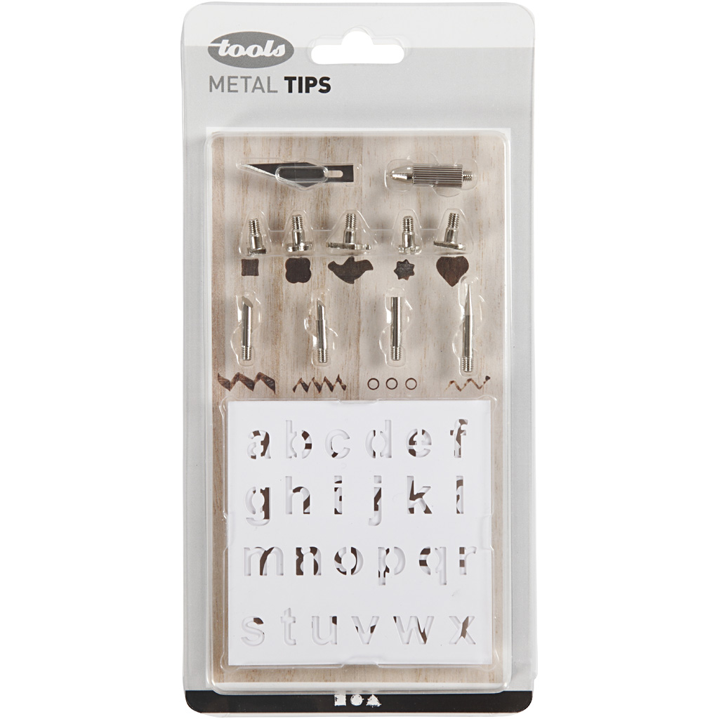 Brännstämplar Creativ Company 1-15 mm 1 Set