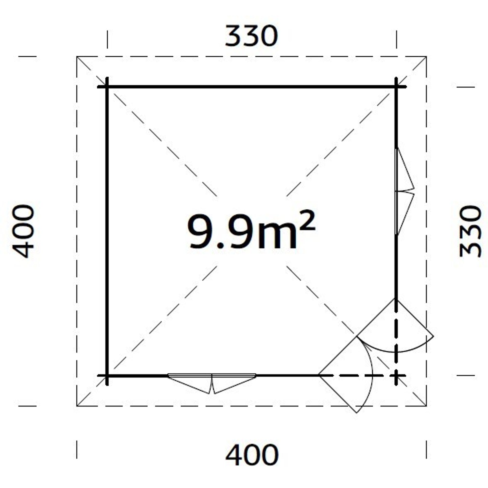 Lusthus Palmako Melanie 10,9 m2