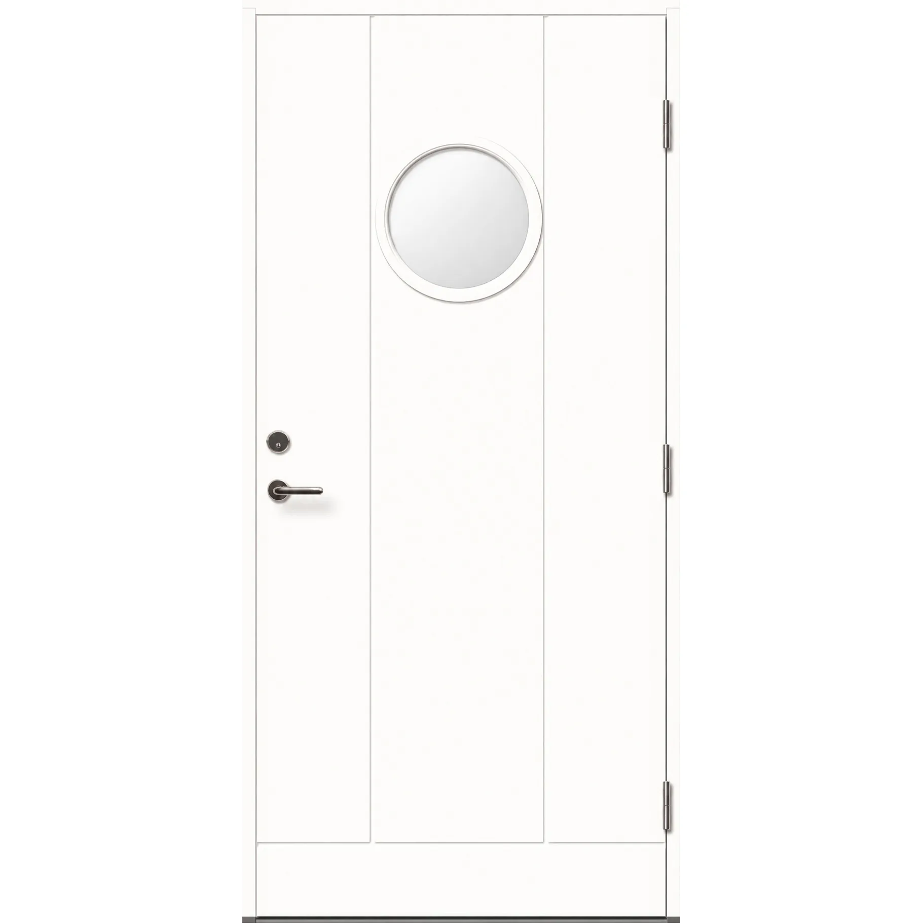 Ytterdörr Skandinaviska Dörrar Design glas rund Järfälla
