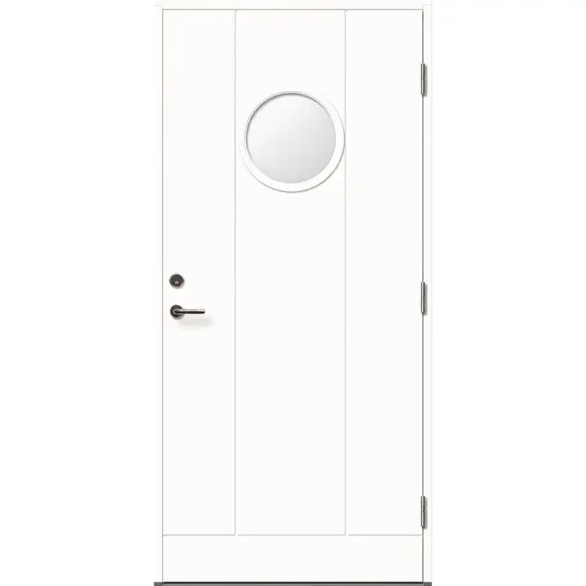 Ytterdörr Skandinaviska Dörrar Design glas rund Järfälla