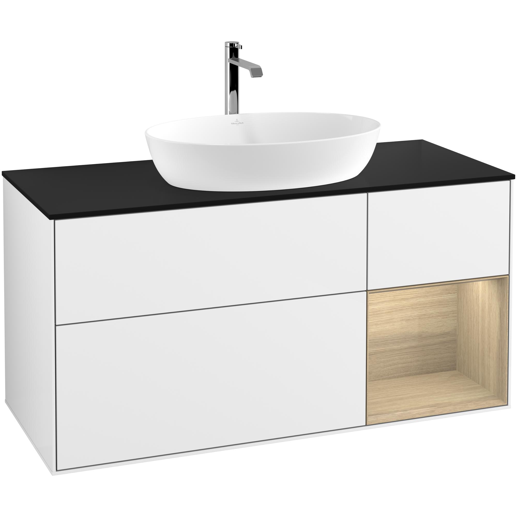 Tvättställsskåp Villeroy & Boch Finion med 3 Lådor Hylla och Bänkskiva för Fristående Tvättställ från Artis & Collaro