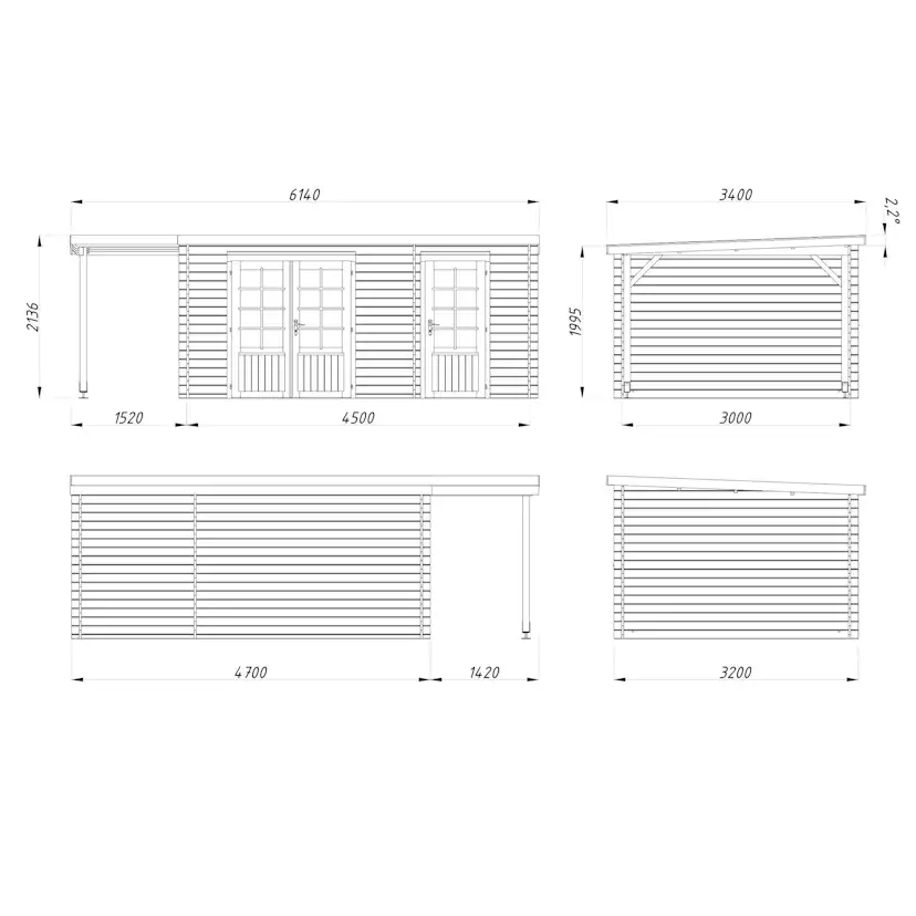 Britta 17,5 m2 Brun dippad