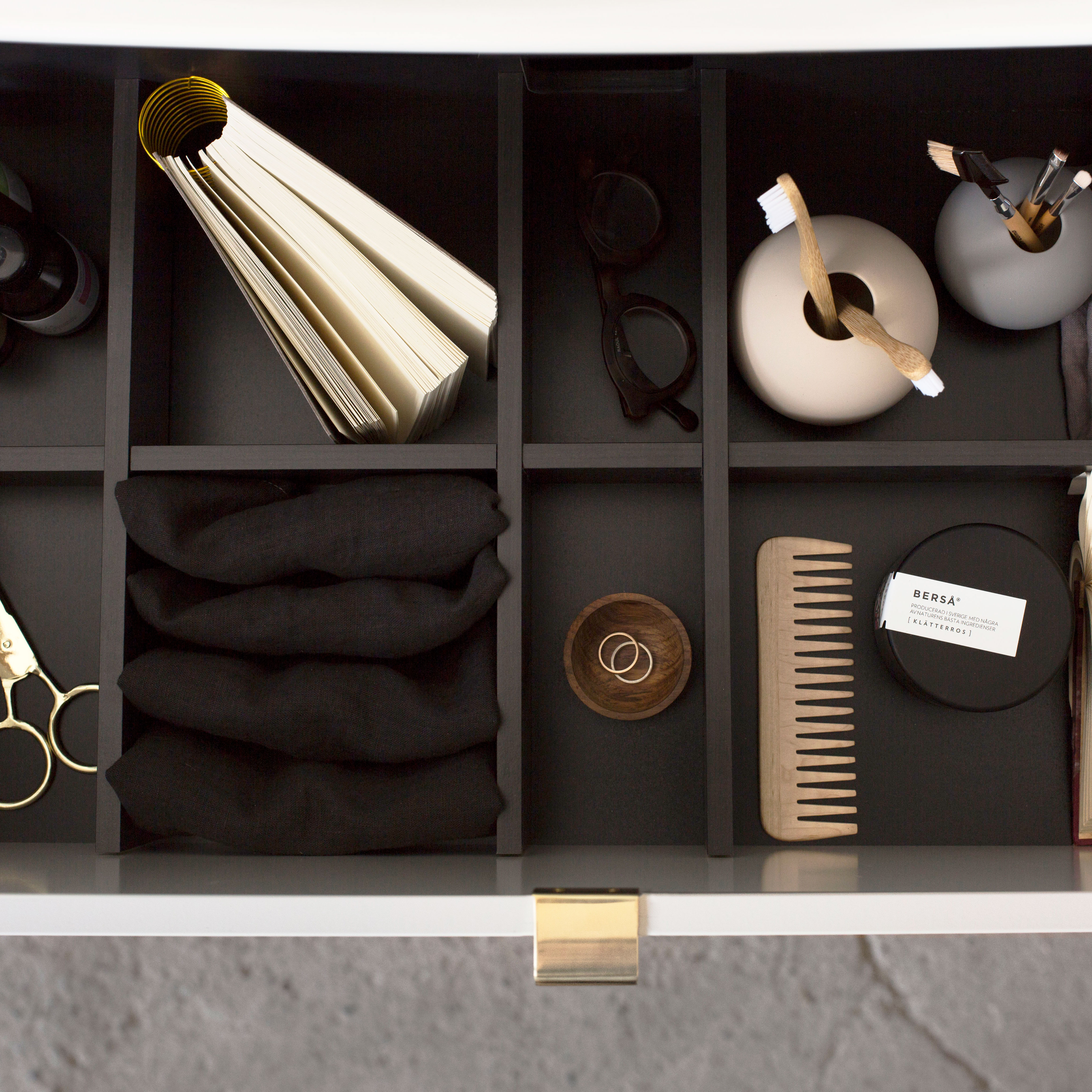 Lådindelare Björbo Badrum Medja Svart