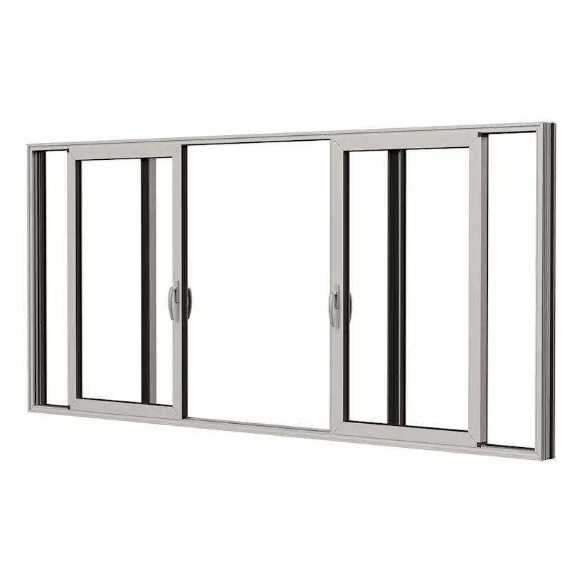 Parskjutdörr NorDan HelAlu Aluminium 4-Delad Enkelspår