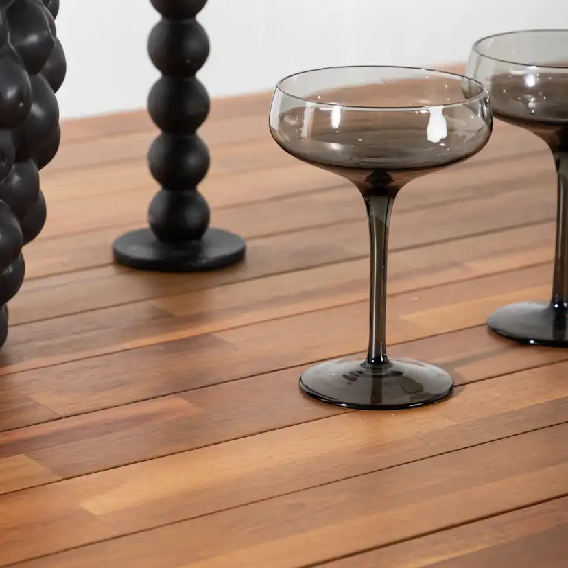 Bois Dining table 200*100cm - Black Legs / Acacia Akacia/Svart