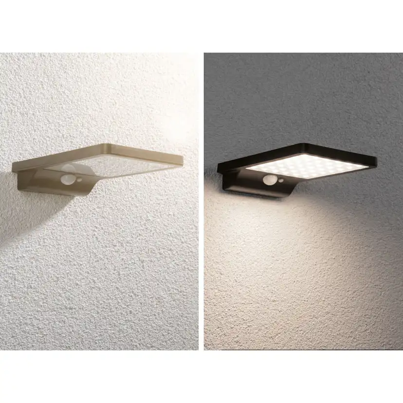 Fasadbelysning Solcell Paulmann Solveig LED Rörelsesensor IP44