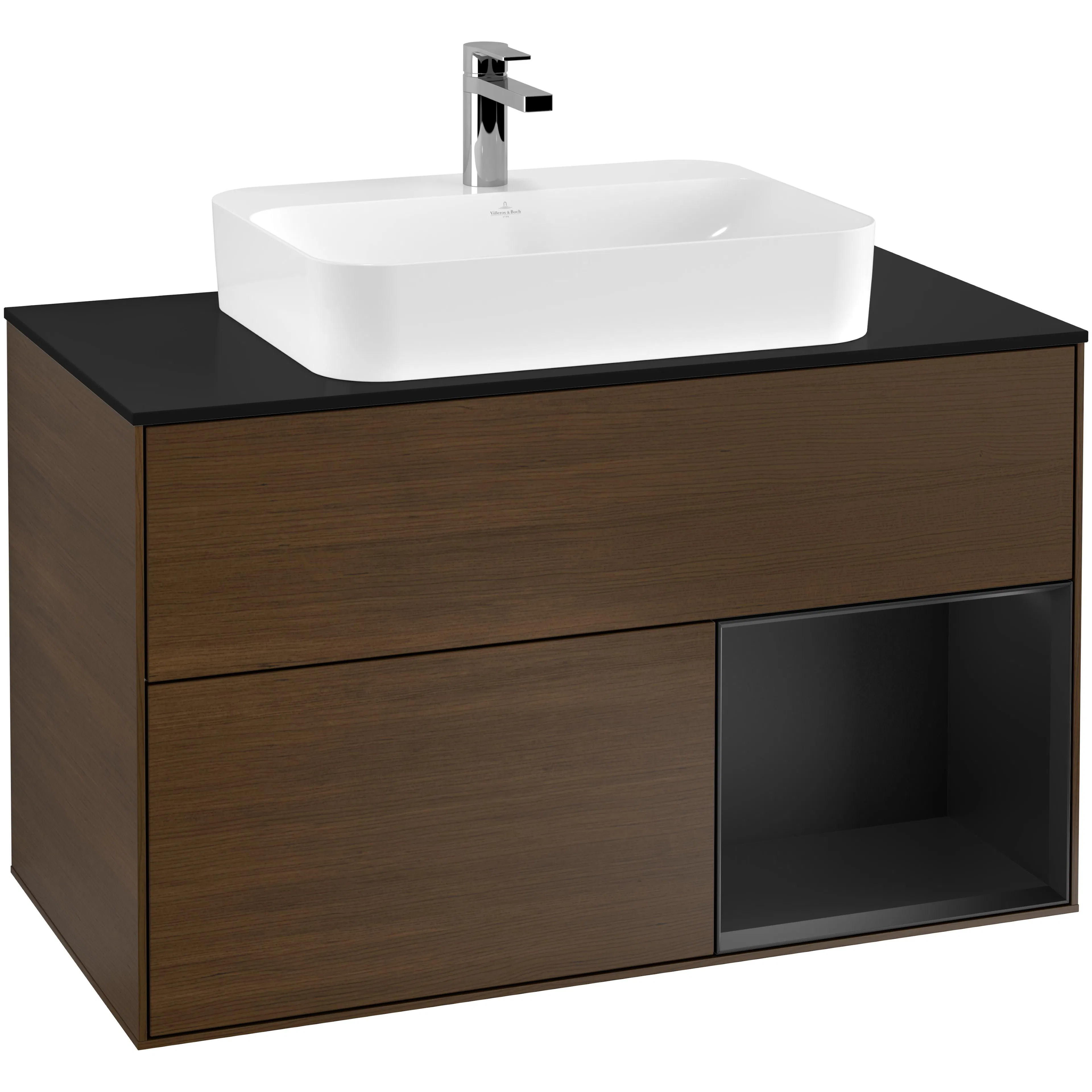 Tvättställsskåp Villeroy & Boch Finion med 2 Lådor Hylla och Bänkskiva för Ytmonterat Tvättställ