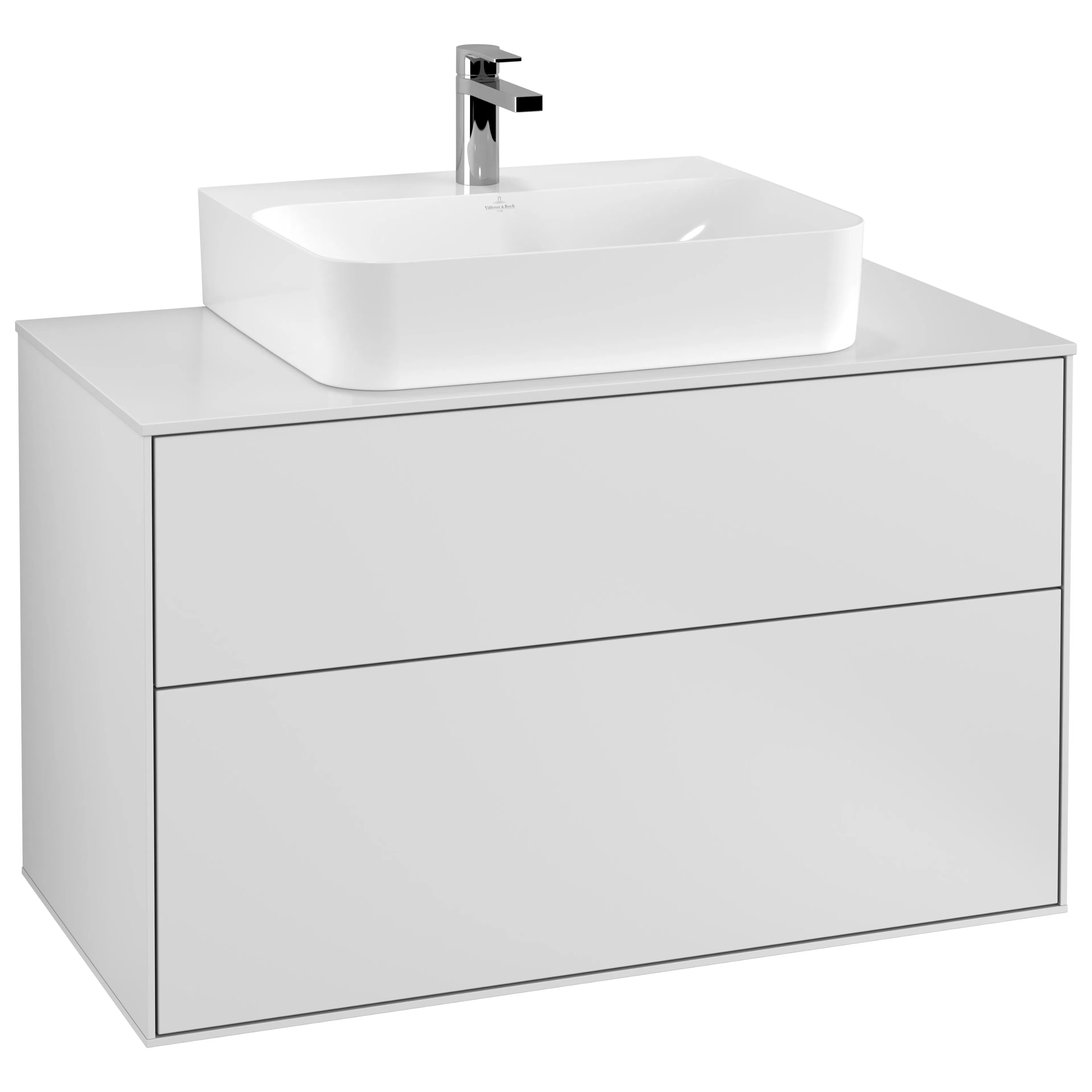 Tvättställsskåp Villeroy & Boch Finion med 2 Lådor och Bänkskiva för Centrerat Tvättställ