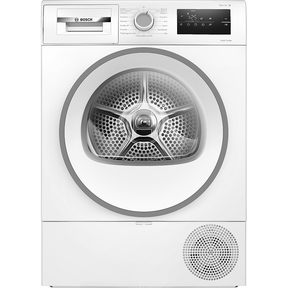 Värmepumpstumlare Bosch Serie 4 WTH85V0SSN Vit Energisnål
