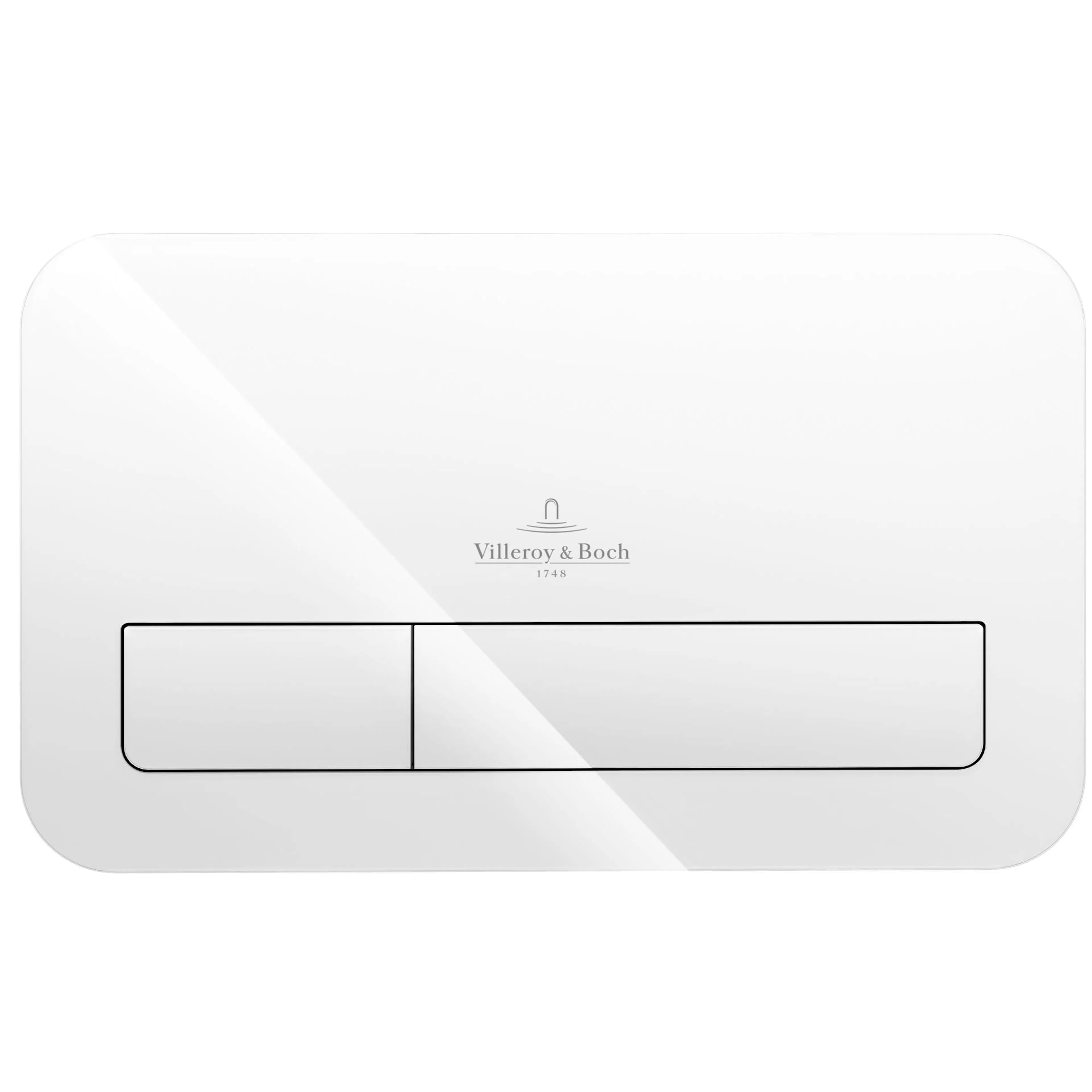 Spolknapp Villeroy & Boch ViConnect installationssystemen 92 Blankvitt glas